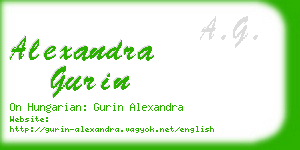 alexandra gurin business card